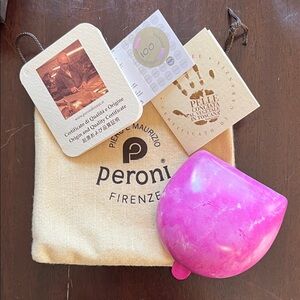 Pink Leather Coin Purse